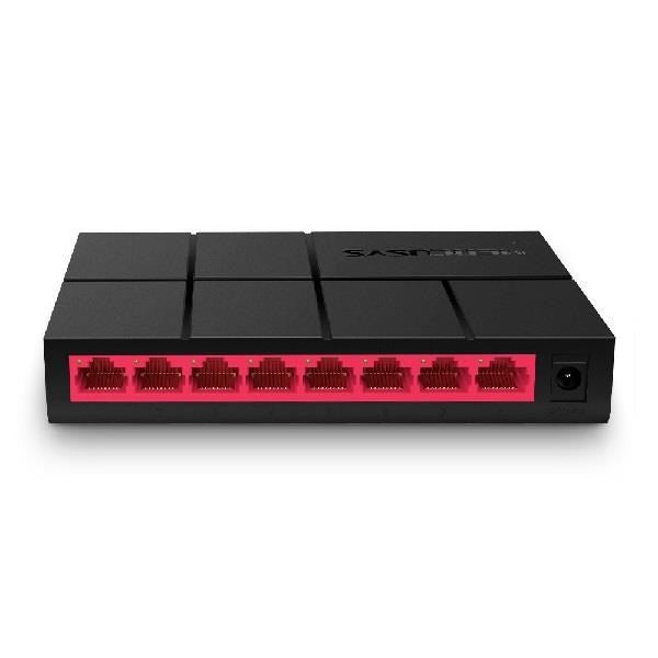 Switch 8 porte Gigabit Ethernet Desktop Mercusys MS108G 10/100/1000 LAN RJ45 Cod.: MS108G_3G