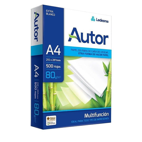 CARTA A4 RISMA 500FG AUTOR COPY A4 80gm