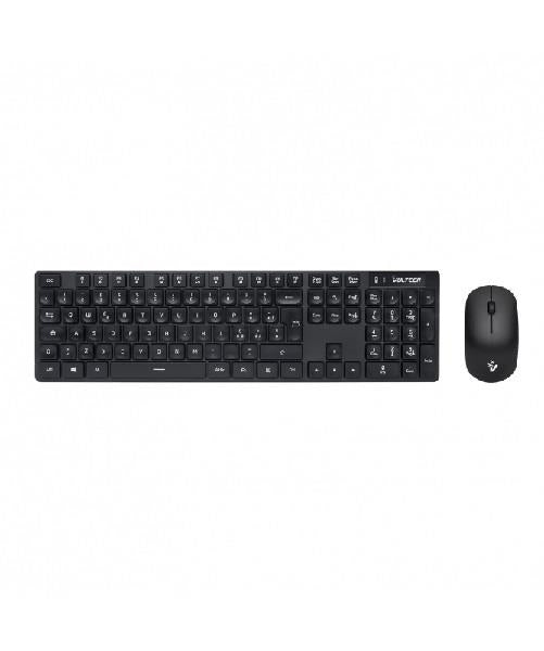 Kit Tastiera e Mouse Wireless Slim Vultech KM-831W 1600DPI Regolabili 2,4GHz Cod. KM-831W_3GW
