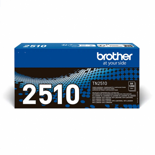 Brother TN-2510 nero toner originale per Brother MFC-L2800,L2835,L2860,DCP-L2660,HL-L2445 TN2510 capacità 1.200 pagine cod.:ORIG/TN2510_PR